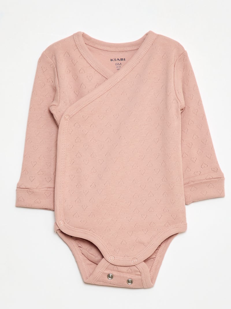 Set van 3 meegroei bodies Rose - Kiabi