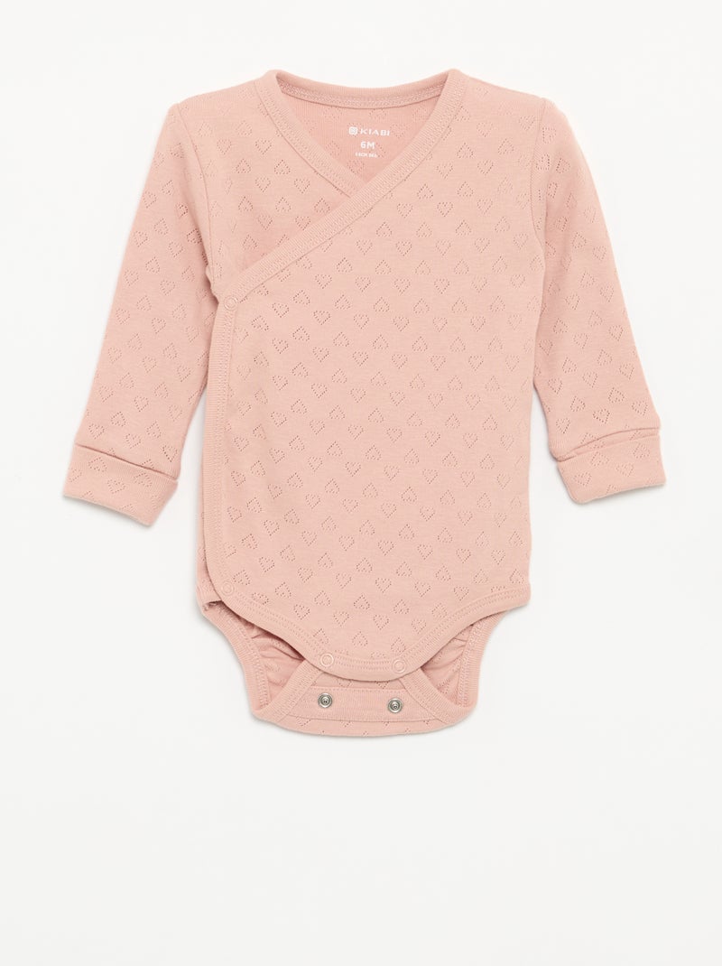 Set van 3 meegroei bodies Rose - Kiabi