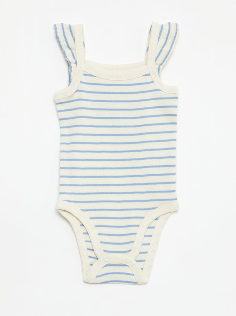 Set van 3 mouwloze rompers Biege - Kiabi