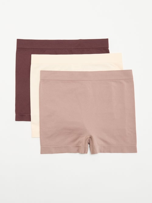Set van 3 naadloze shortjes - Kiabi