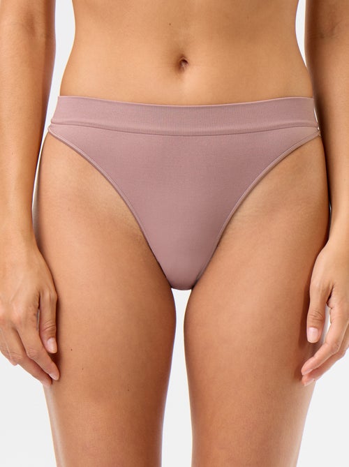 Set van 3 naadloze tanga's - Kiabi Set van 3 naadloze tanga's - Kiabi