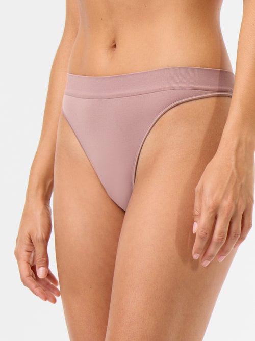 Set van 3 naadloze tanga's - Kiabi Set van 3 naadloze tanga's - Kiabi