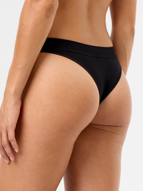 Set van 3 naadloze tanga's - Kiabi Set van 3 naadloze tanga's - Kiabi