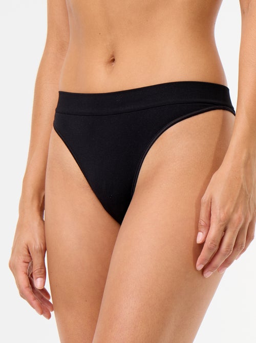 Set van 3 naadloze tanga's - Kiabi Set van 3 naadloze tanga's - Kiabi
