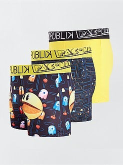 Set van 3 'No Publik'-boxers 'Pac-Man' - Kiabi