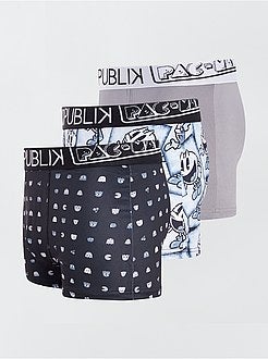 Set van 3 'No Publik'-boxers 'Pac-Man' - Kiabi