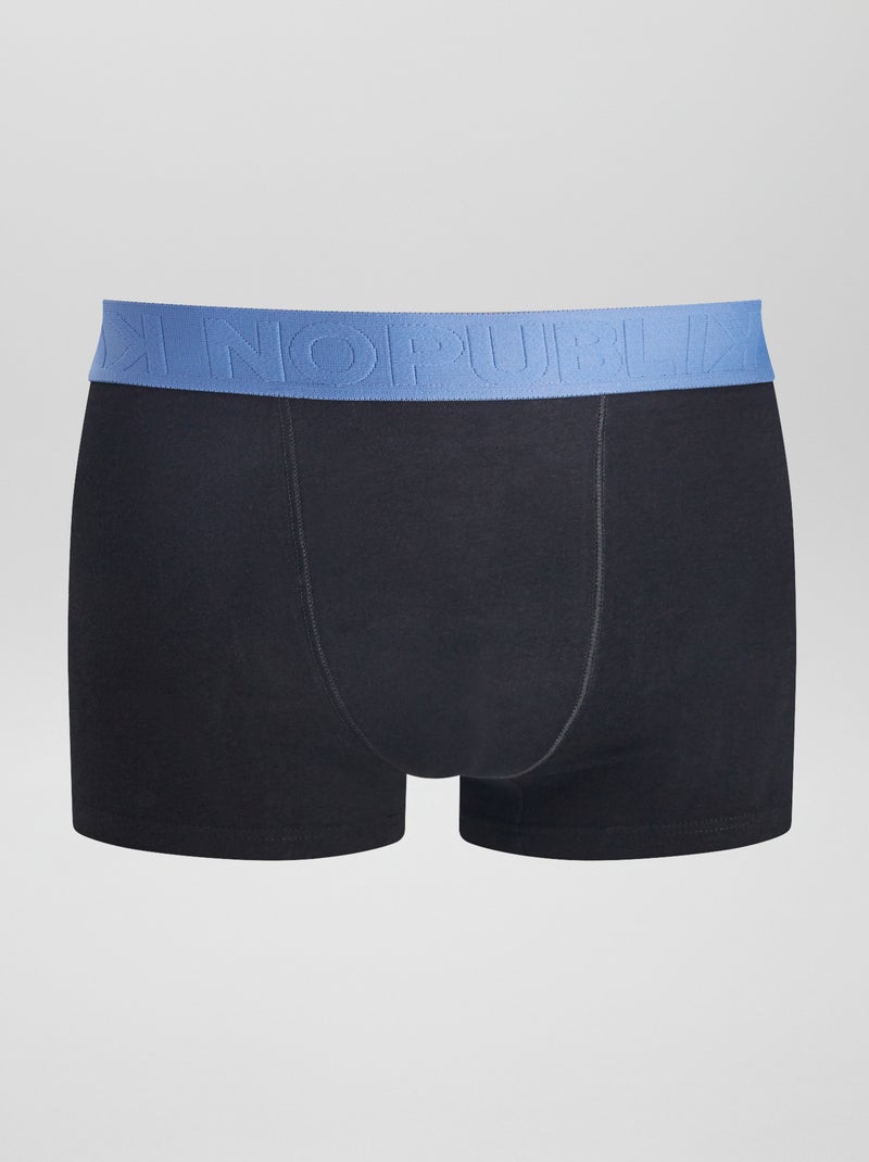 Set van 3 'No Publik'-boxershorts ZWART - Kiabi