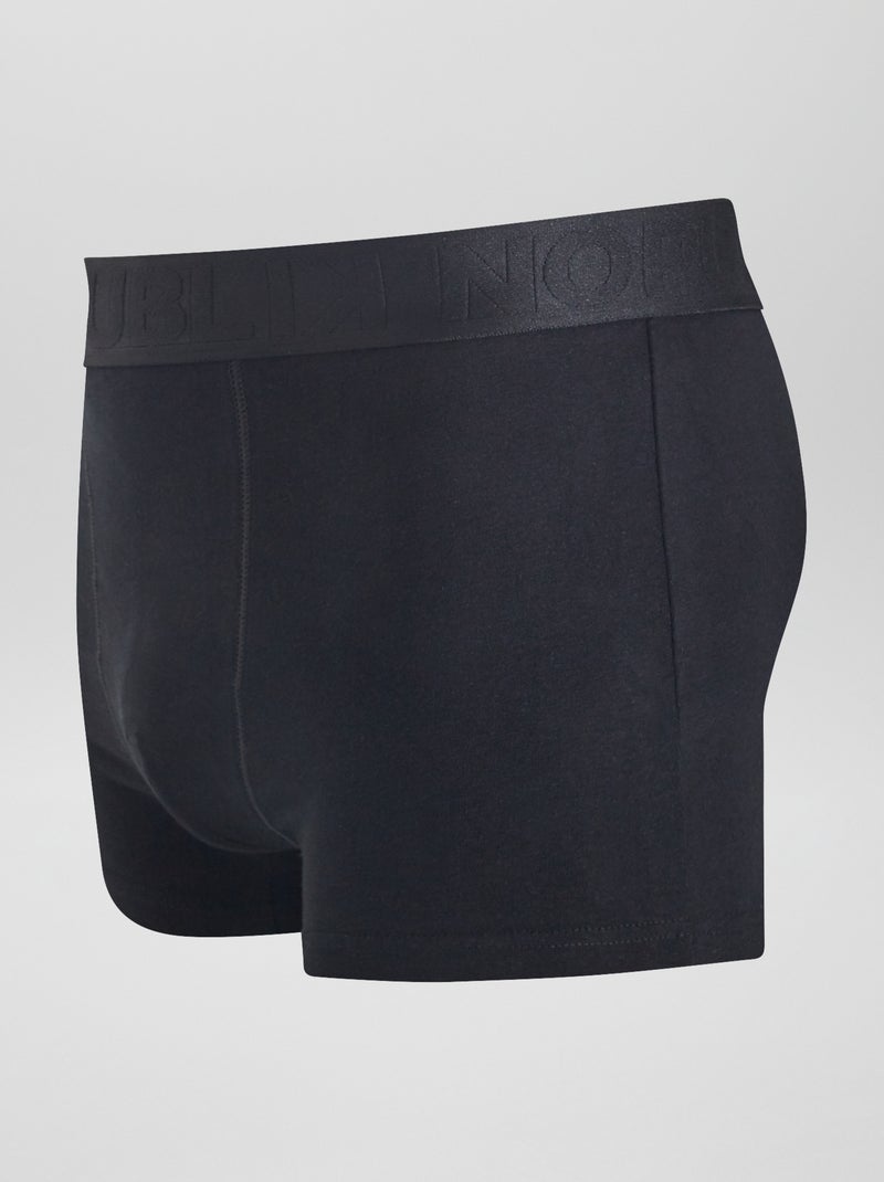 Set van 3 'No Publik'-boxershorts ZWART - Kiabi