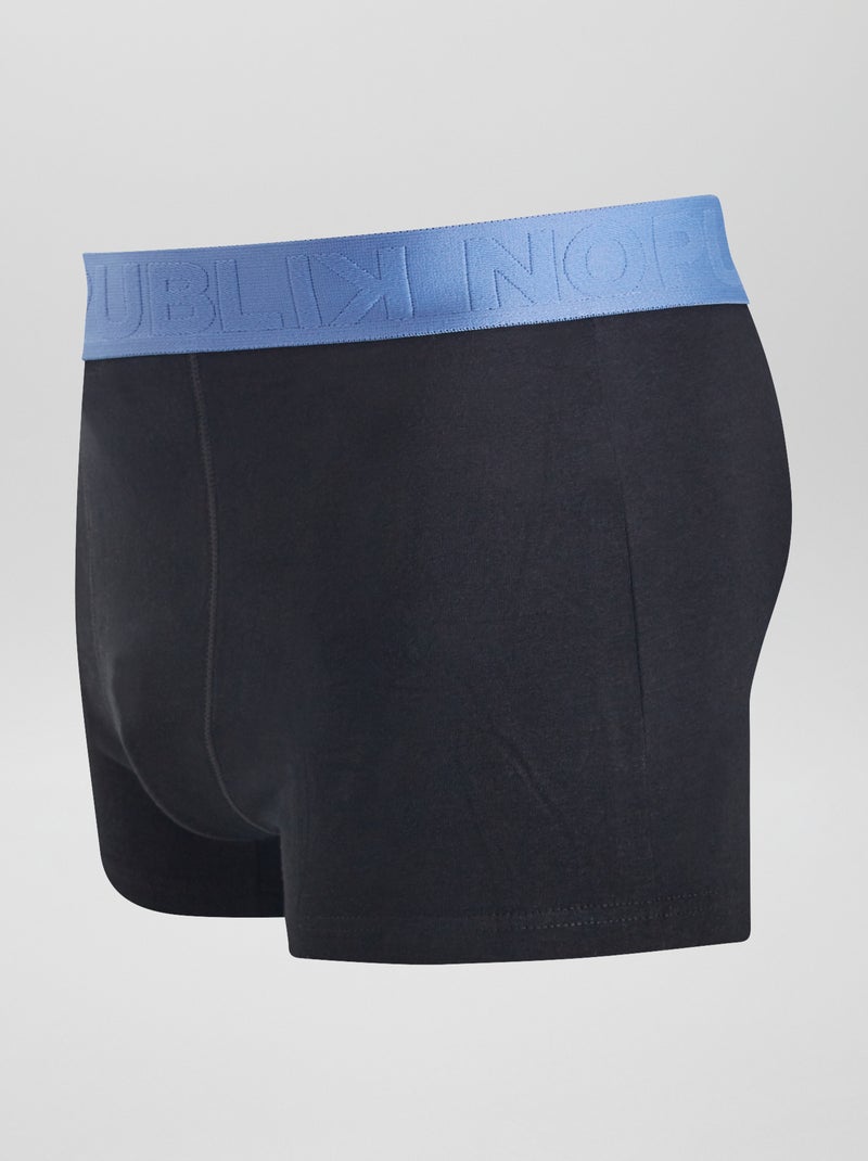 Set van 3 'No Publik'-boxershorts ZWART - Kiabi
