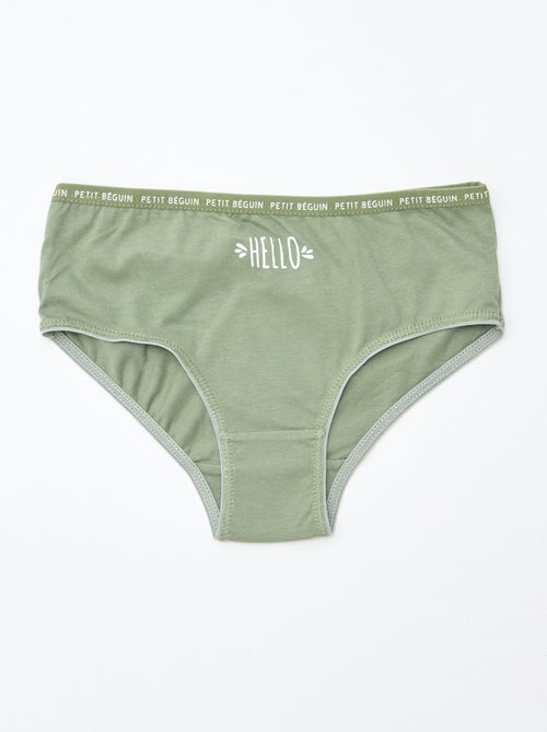 Set van 3 onderbroekjes met print 'Petit Béguin' - Kiabi