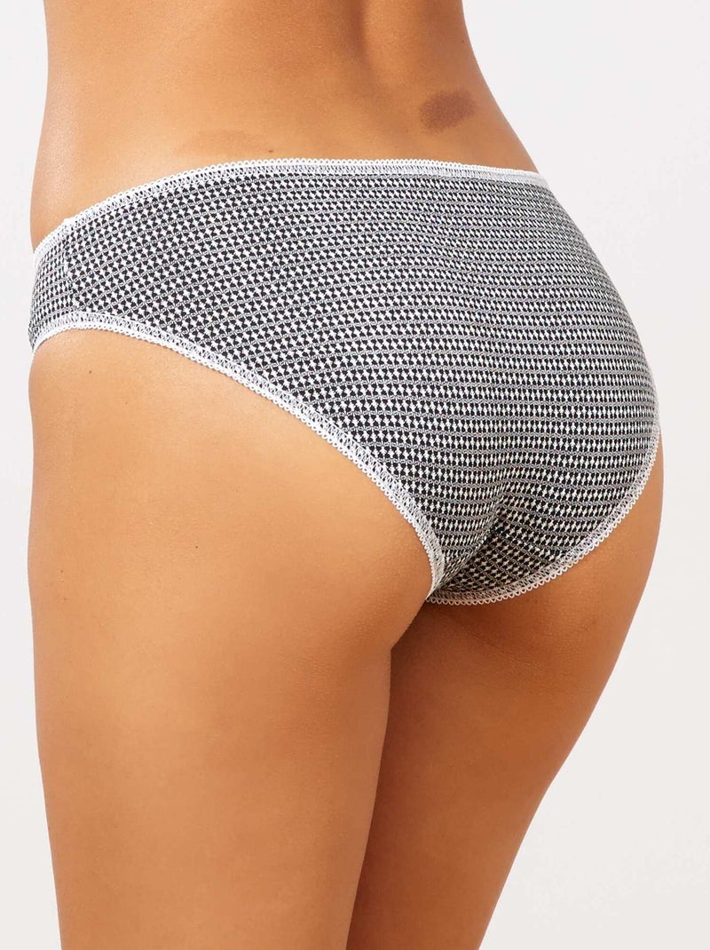 Set van 3 onderbroekjes wit/zwart  - Kiabi