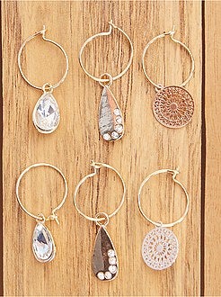 Set van 3 paar hangende oorbellen - Kiabi