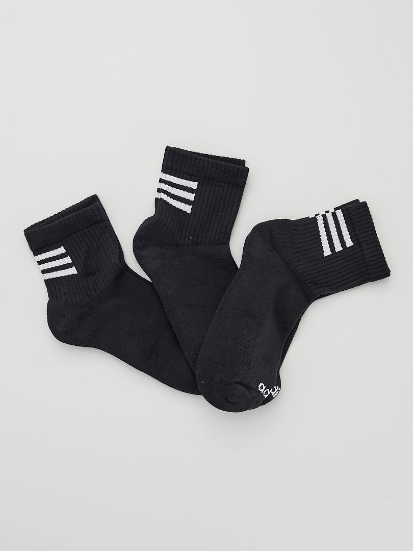 Set van 3 paar sokken 'adidas' zwart - Kiabi