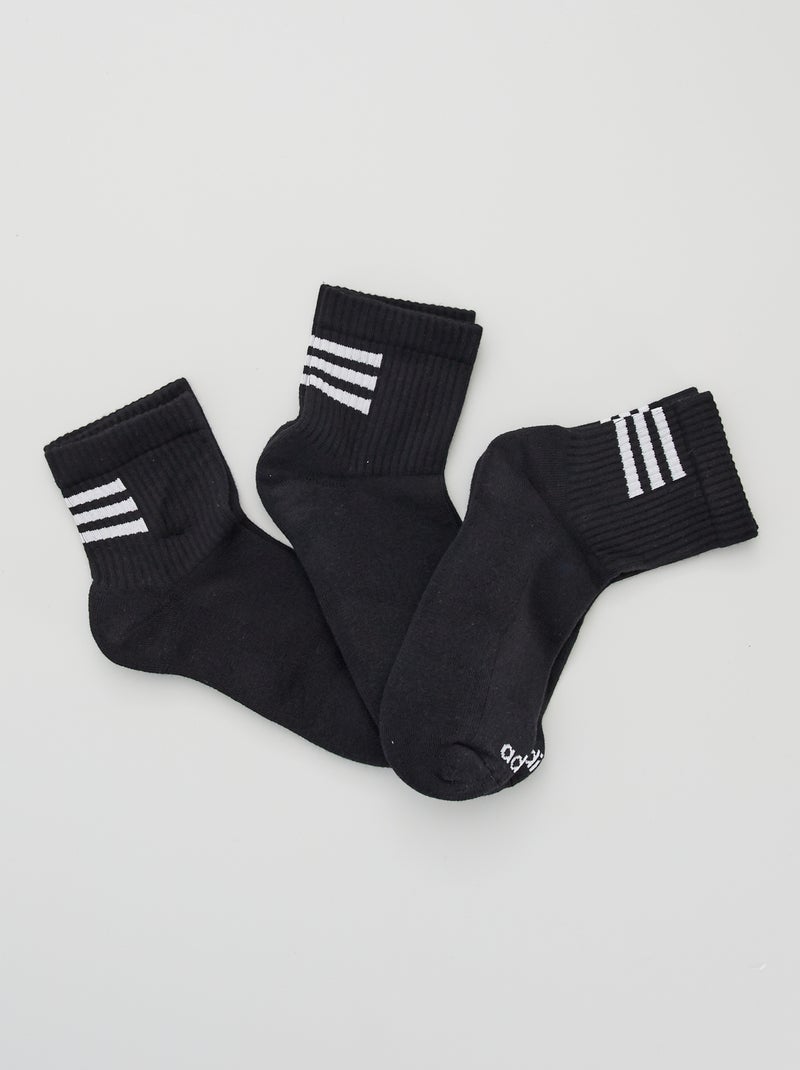 Set van 3 paar sokken 'adidas' zwart - Kiabi