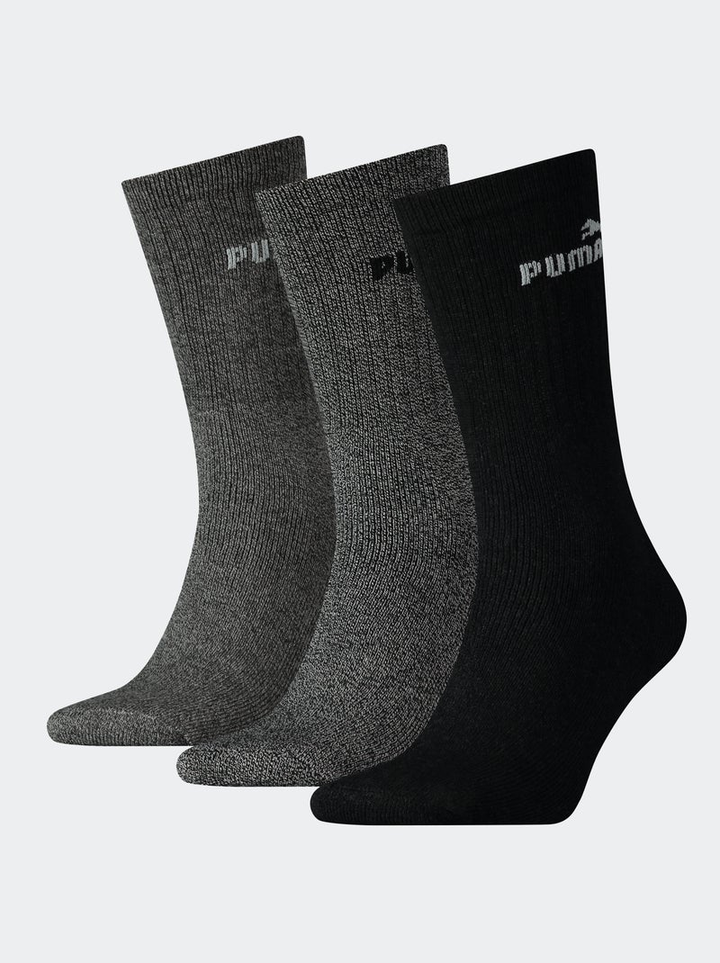 Set van 3 paar sokken 'Puma' GRIJS - Kiabi