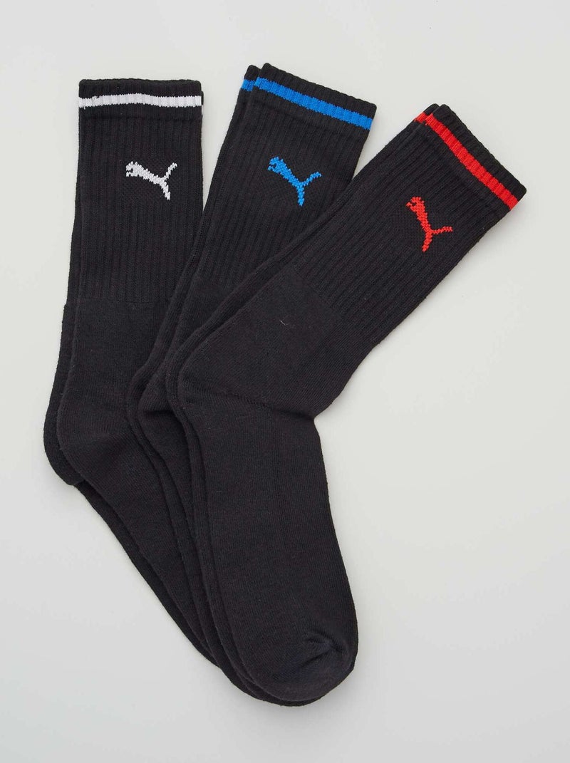 Set van 3 paar sokken 'Puma' ZWART - Kiabi