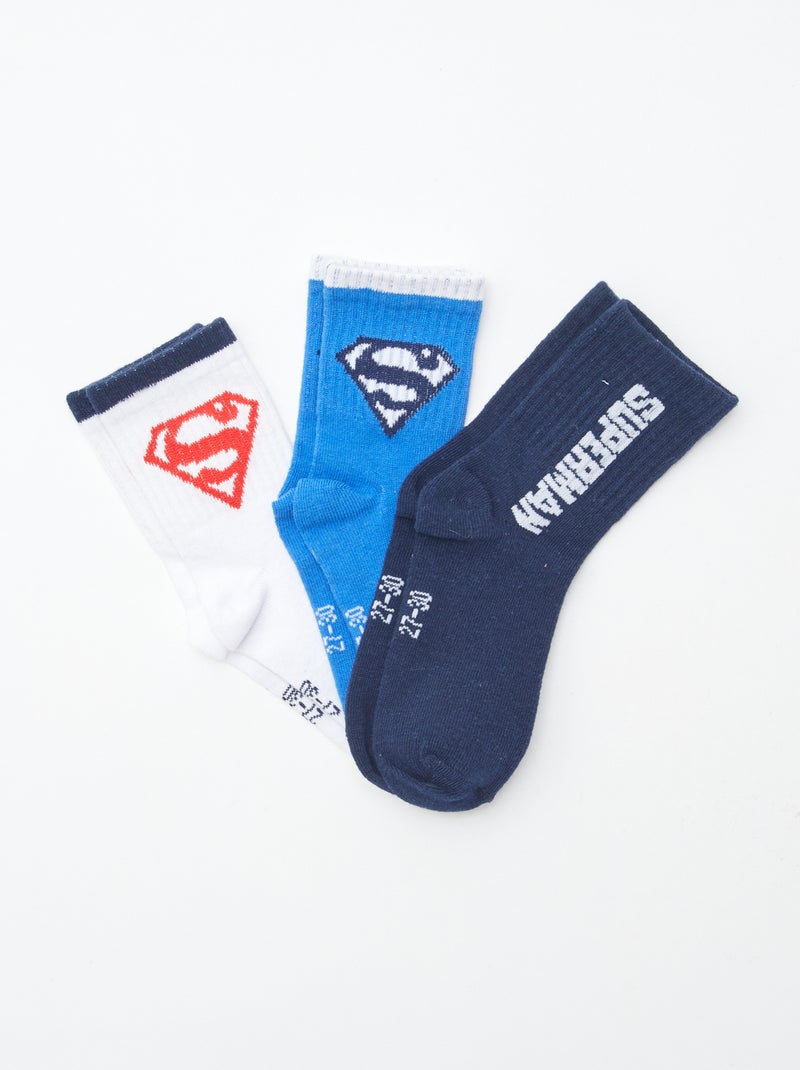 Set van 3 paar sokken 'Superman' Grijs - Kiabi