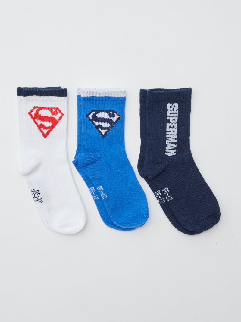 Set van 3 paar sokken 'Superman' Grijs - Kiabi
