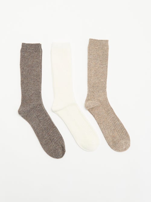 Set van 3 paar warme sokken - Kiabi