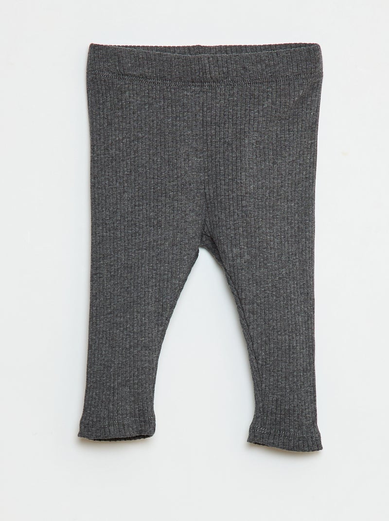 Set van 3 rib leggings Biege - Kiabi