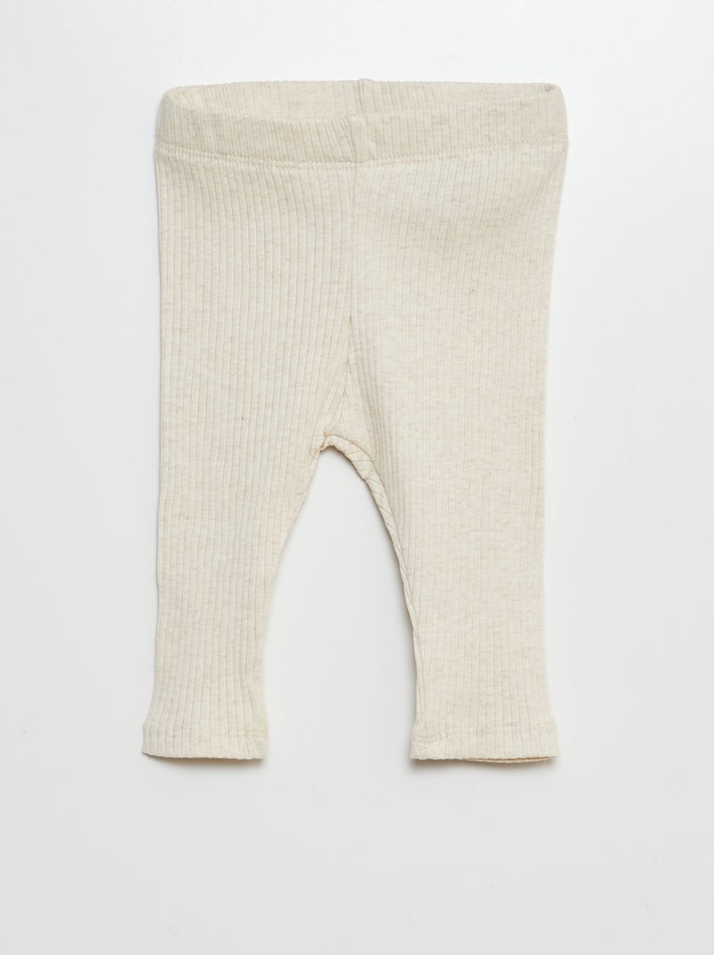 Set van 3 rib leggings BRUIN - Kiabi