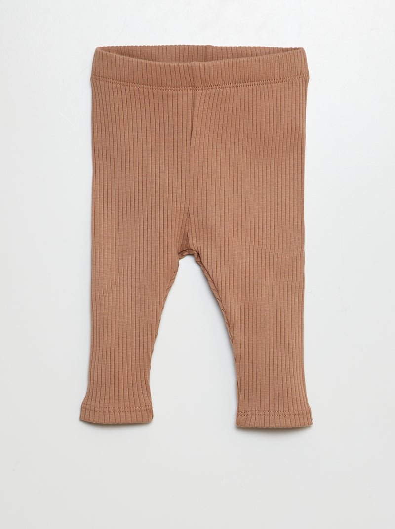 Set van 3 rib leggings BRUIN - Kiabi