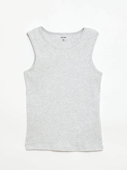 Set van 3 rib tanktops - Kiabi