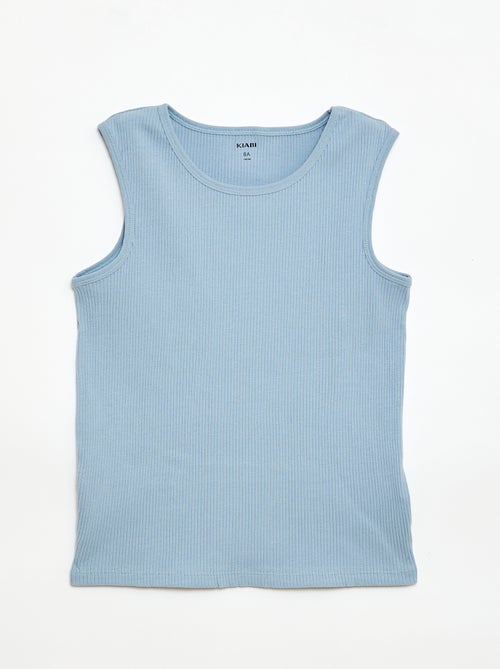 Set van 3 rib tanktops - Kiabi