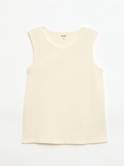 Set van 3 rib tanktops - Kiabi
