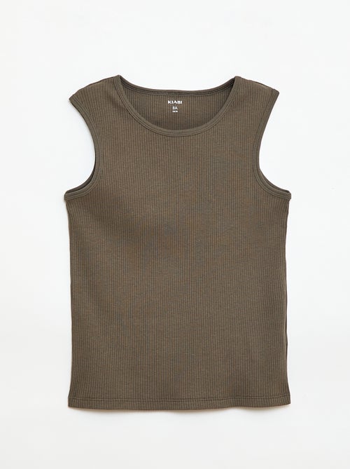 Set van 3 rib tanktops - Kiabi