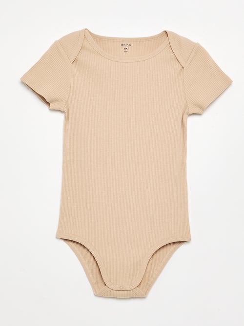 Set van 3 ribstoffen bodies - gemakkelijk aan te trekken collectie - Kiabi Set van 3 ribstoffen bodies - gemakkelijk aan te trekken collectie - Kiabi