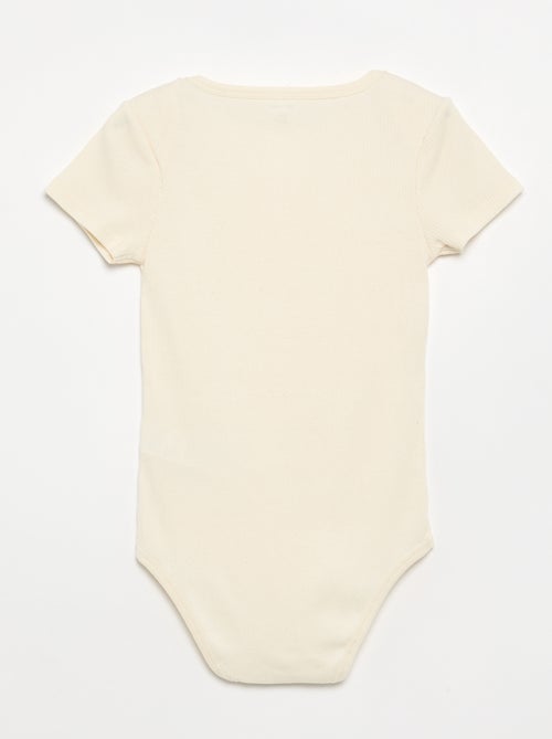 Set van 3 ribstoffen bodies - gemakkelijk aan te trekken collectie - Kiabi Set van 3 ribstoffen bodies - gemakkelijk aan te trekken collectie - Kiabi