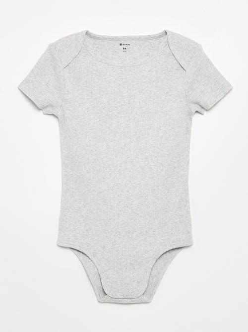 Set van 3 ribstoffen bodies - gemakkelijk aan te trekken collectie - Kiabi Set van 3 ribstoffen bodies - gemakkelijk aan te trekken collectie - Kiabi