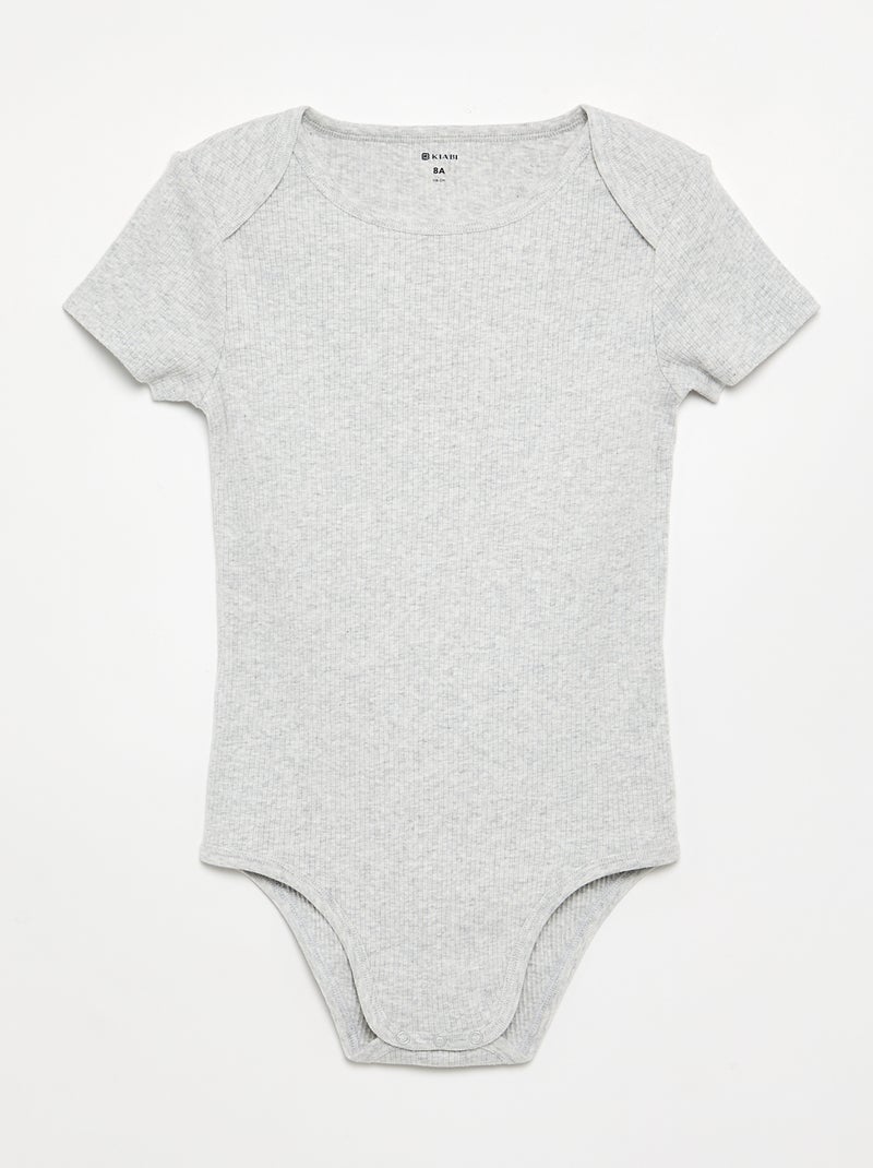 Set van 3 ribstoffen bodies - gemakkelijk aan te trekken collectie Blauw - Kiabi