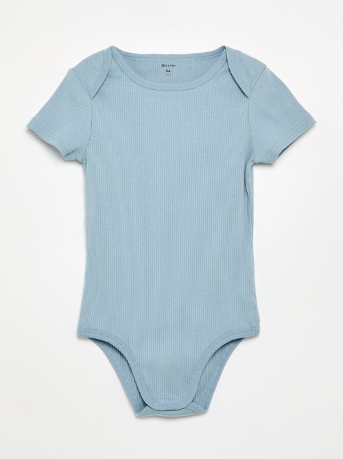Set van 3 ribstoffen bodies - gemakkelijk aan te trekken collectie - Kiabi Set van 3 ribstoffen bodies - gemakkelijk aan te trekken collectie - Kiabi