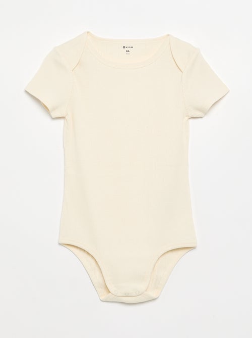 Set van 3 ribstoffen bodies - gemakkelijk aan te trekken collectie - Kiabi Set van 3 ribstoffen bodies - gemakkelijk aan te trekken collectie - Kiabi