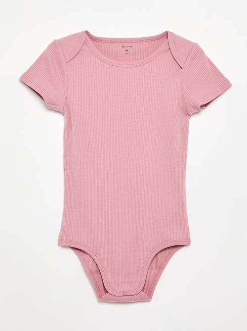 Set van 3 ribstoffen bodies - gemakkelijk aan te trekken collectie - Kiabi Set van 3 ribstoffen bodies - gemakkelijk aan te trekken collectie - Kiabi