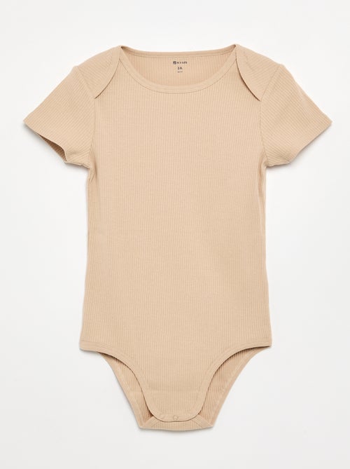 Set van 3 ribstoffen bodies - gemakkelijk aan te trekken collectie - Kiabi Set van 3 ribstoffen bodies - gemakkelijk aan te trekken collectie - Kiabi