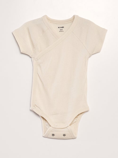 Set van 3 rompertjes met ribbeltextuur - Kiabi