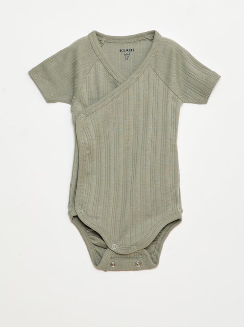 Set van 3 rompertjes met ribbeltextuur - Kiabi