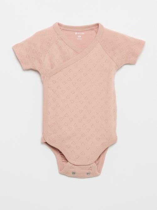 Set van 3 rompertjes met ribbeltextuur - Kiabi