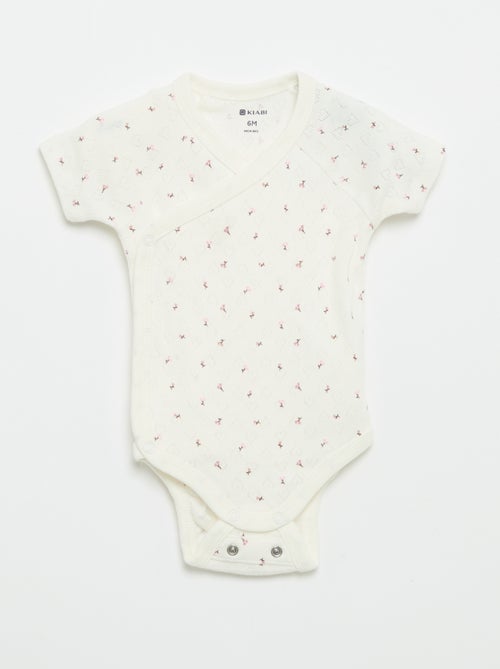 Set van 3 rompertjes met ribbeltextuur - Kiabi