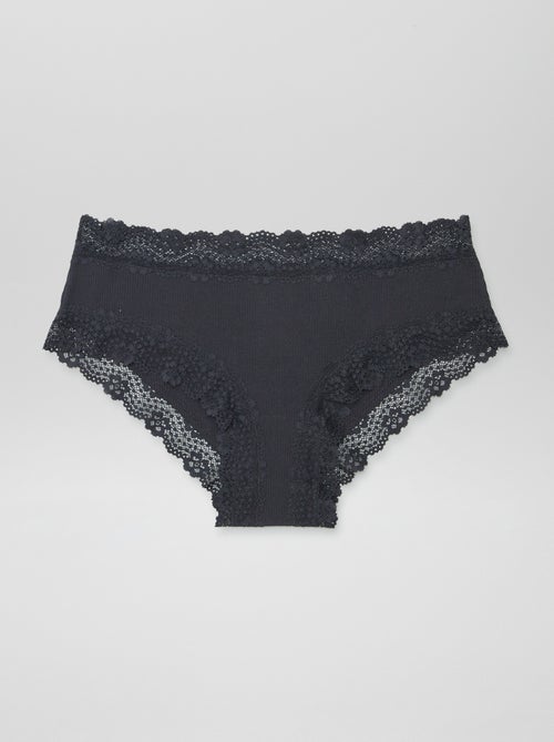 Set van 3 shortjes in fijne ribstof - Kiabi