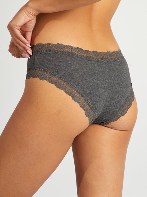 Set van 3 shortjes in fijne ribstof - Kiabi