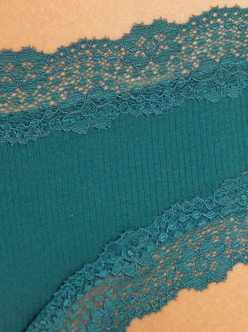 Set van 3 shortjes ribtricot - Kiabi