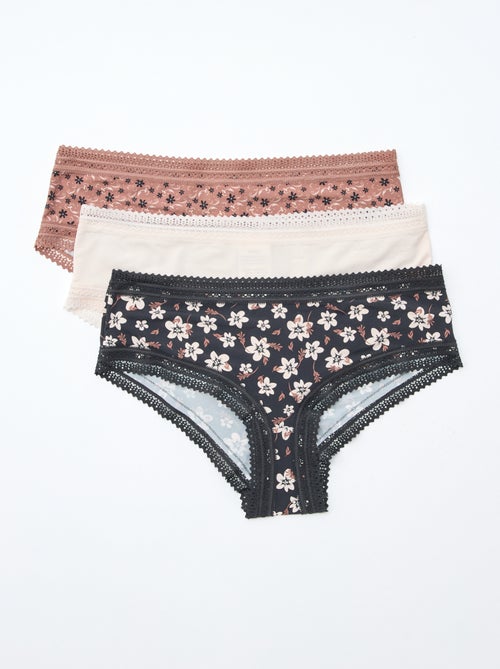 Set van 3 shorty's van microvezel met print - Kiabi