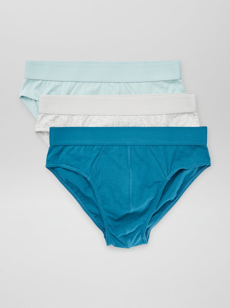 Set van 3 slips BLAUW - Kiabi