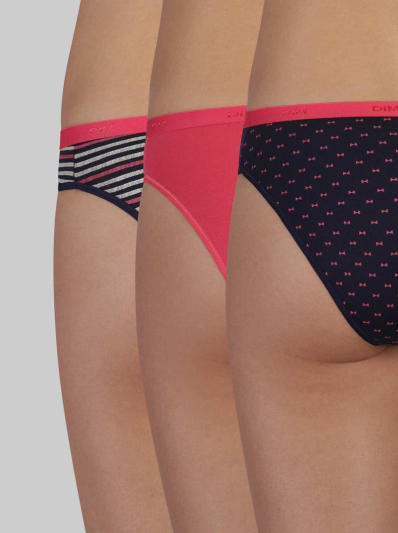 Set van 3 slips 'Les Pockets' van DIM roze - Kiabi