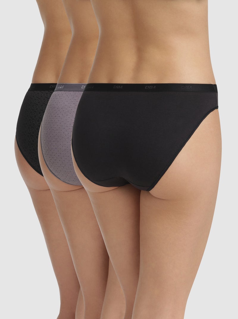 Set van 3 slips 'Les Pockets' van DIM zwart - Kiabi