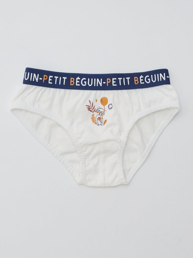 Set van 3 slips 'Petit Béguin' Biege - Kiabi